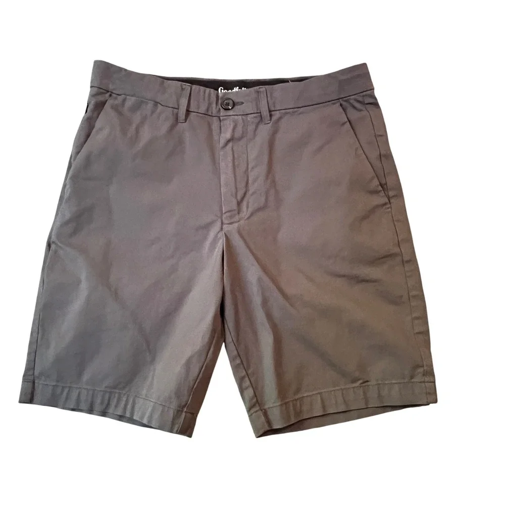 Mens Shorts Bundle Size 32 Goodfellow H&M Navy Gray Tan Palm Tree 4 Pairs Casual